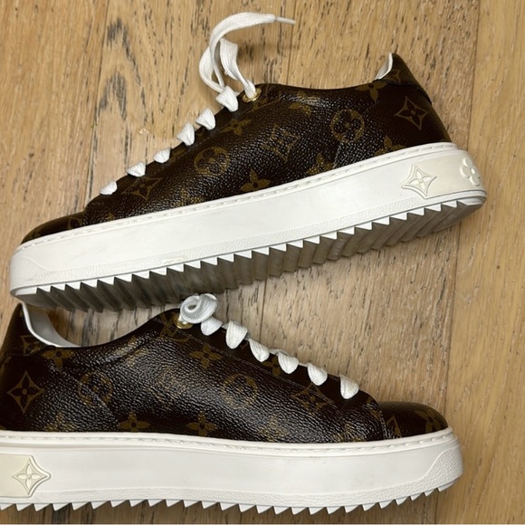 Louis Vuitton Time out sneakers cacao brown monogram - Picture 2 of 8
